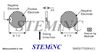 Picture of Piezo Ceramic Disc 7x0.5mm 300 KHz