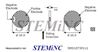 Picture of Piezo Ceramic Disc 10x3mm R 215 KHz