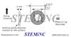 Picture of Piezo Ring 10x5x2mm 142 KHz SM111