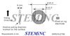 Picture of Piezo Ceramic Ring 24x12x8mm 60 KHz