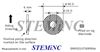 Picture of Piezo Ceramic Ring 30x10x6mm 59 KHz