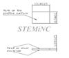 Picture of Piezo Ceramic Plate 13.1x8.9x1mm 190 KHz