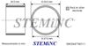 Picture of Piezo Ceramic Cylinder 54.1x47x40mm  17 KHz