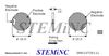 Picture of Piezo Ceramic Disc 10x2mm, R, 1 MHz