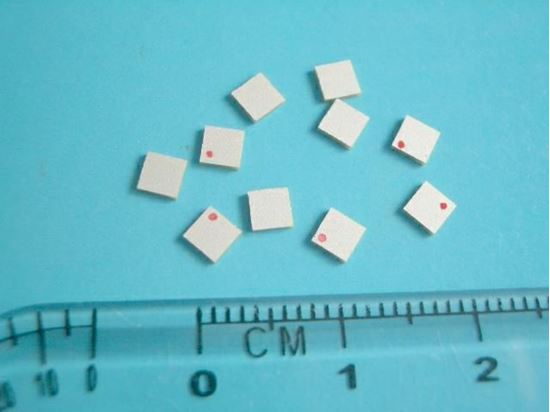 Picture of Piezo Ceraminc Plate 3x3x0.55mm 3.8 MHz