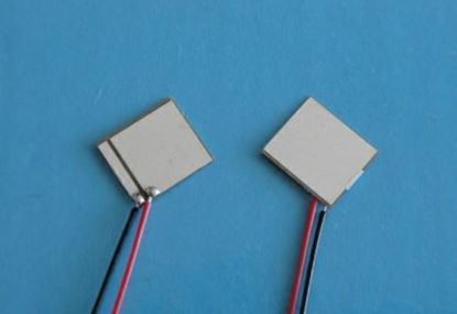 Picture of Piezo Ceraminc Plate 7x8x0.2mm Wire Lead 240 KHz