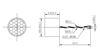 Picture of Air Transducer 60 Khz Ultrasonic Sensor 35mm WL